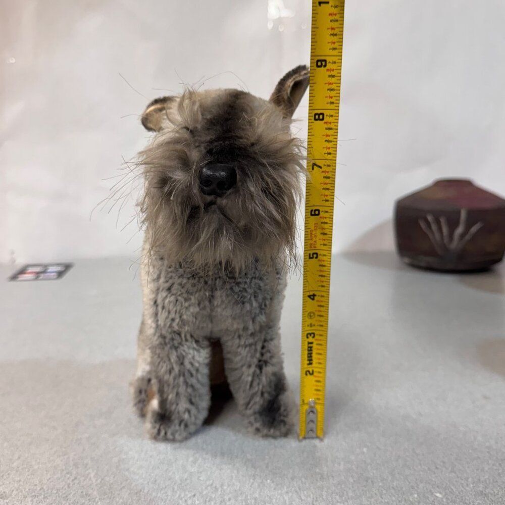 Vintage 1968 Kamar Japan Schnauzer Plush Dog Gray Stuffed Animal Retro Puppy - Picture 6 of 9